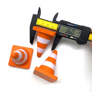 Mini cônes de signalisation routière en mousse PU, jouet d'entraînement, panneau de signalisation de blocage de route, jouet éducatif pour enfants, aides pédagogiques pour la <span class=keywords><strong>maternelle</strong></span>, cadeau promotionnel - Product Image 5