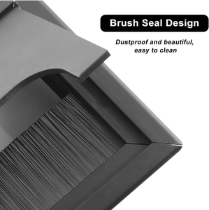 Stofdichte Industriële Borstel Kabel Gat Afdekking Aanpasbare Metalen Bureau Borstelhaar Spons Nylon Pp Strip Met Oem Ondersteuning - Product Image 4