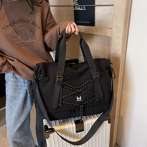 Custom Logo High Quality Durable Unisex Casual Oxford Embroidered Pattern Lightweight Zipper <b>Extra</b> <b>Large</b> Bags Travel Bag - Product Image 3