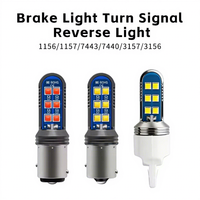 Neue Auto-Bremslicht-Stroboskop-Blitzleuchten 12SMD P21W BA15S 1157 P21/5W BAY15D T20 7440 W21W 3030 Blinkleuchte