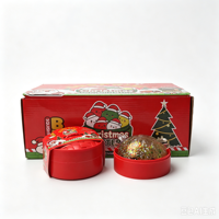 Balle anti-stress souple et scintillante en forme de chignon, jouet sensoriel mystère de Noël pour filles et garçons