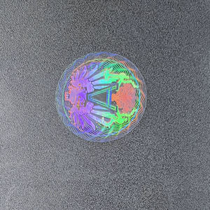 Autocollant hologramme transparent personnalisé Etiquette holographique en matériau transparent Etiquette ronde d'emballage auto-adhésive - Product Image 6