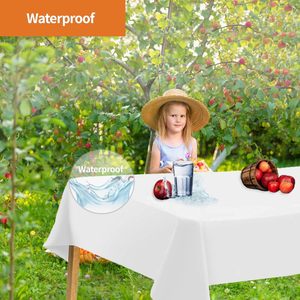 Disposable <b>Plastic</b> Rectangular <b>Tablecloth</b> Thanksgiving Mother's Day Big Size Solid Color PE Waterproof Party Supplies Outdoor - Product Image 4