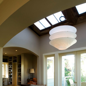 Modern Minimalist DuPont Paper Art Conical Hat Pendant <b>Light</b> French Retro <b>Dining</b> & Living Room Designer Style AC Power Source - Product Image 6