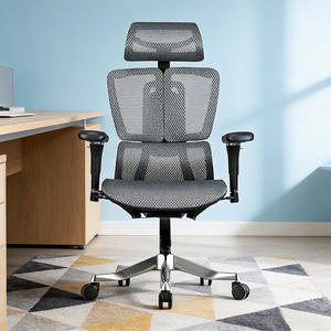 Silla Ergonómica de Malla de Alta Calidad con Reposabrazos de <span class=keywords><strong>Aluminio</strong></span> 5D y PU, Sin Reposapiés - Product Image 2