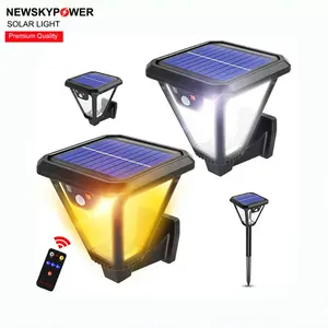 Top Quality Sun Powered Double Color Solar Lithium Battery LED Solar Spike Lawn Light For Outdoor Garden Decoration Lighting