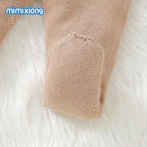 MIMIXIONG 2 pièces costumes tricotés bébé barboteuses nouveau Design pour enfants vêtements à tricoter - Product Image 2