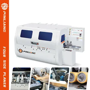 Hot sell wood floor four side planer 4 Sides Planer four sided planer moulder machine with 5 spindle