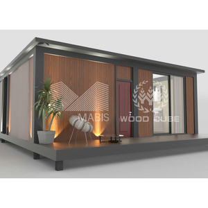 Maison préfabriquée modulaire de haute qualité à 2 chambres, en panneaux sandwich, villa de vacances, complexe hôtelier, design moderne, marque MABIS, garantie 1 an - Product Image 1