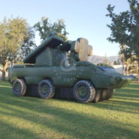 Modèle de char gonflable de haute qualité, char Panzer gonflable, mascotte pour la publicité, taille et couleur personnalisées