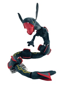 Peluche Dragonite Rayquaza verte de 80 cm, jouet brodé super doux, dinosaure anime unisexe avec squelette, en coton PP - Product Image 4