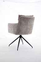 Mobilier moderne personnalisé nordique pour restaurant Cabine de canapé en velours Ensemble table à manger et chaises en métal Chaise de café pour café