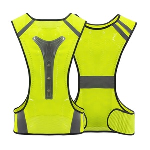 ZUJA — <span class=keywords><strong>gilet</strong></span> réfléchissant à <span class=keywords><strong>LED</strong></span> Flash, sécurité de conduite pour la nuit, cyclisme, activités de plein air, lumineuse, 360 - Product Image 1