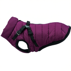 Abrigo de Invierno para Perro Pirou, Talla XXS (24 cm), Color Granate, Chaqueta Cálida para Mascotas, Ropa para Exteriores - Product Image 2