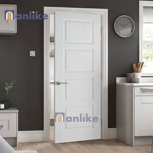 Anlike Residentiële Milieuvriendelijke Plaat Geluiddichte Luxe Interieur Shaker Stijl Wit Huis Massief Houten Eiken Hdf Deuren