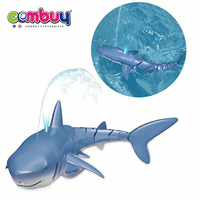 Jouets de simulation de poisson robot télécommandé, nageant, pulvérisant de l'eau, jouets électriques RC requin