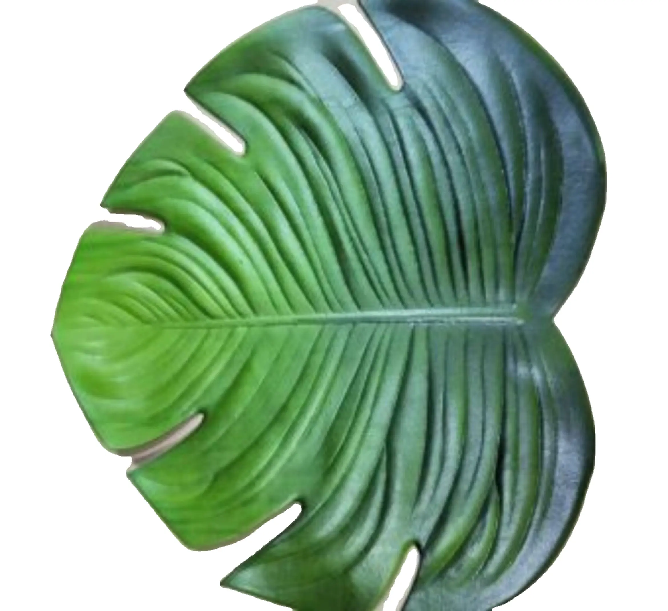 Artificial Tropical Palm Leaves Plant Leaves Monstera Large Green Leaf for Hawaiian Jungle Beach Birthday Party Table Decor