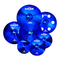 Professional 7-Piece PD Blue Cymbal Set High Quality Gong Cymbals Essential Drum Accessories