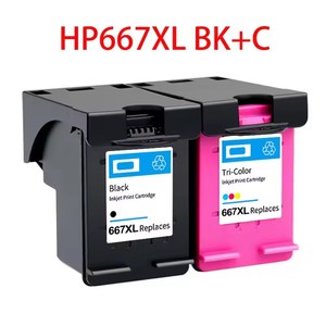 Cartucho de Tinta Compatible con <span class=keywords><strong>HP</strong></span> 667 667XL para Impresoras DeskJet Ink Advantage 1275 <span class=keywords><strong>2374</strong></span> 2375 2376 2775 2776 6475 6476 6075 - Product Image 5