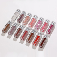 Rehaussez votre routine de maquillage : Gloss à lèvres minéral avec formule longue durée et résistante à l'eau, flacons transparents, 14 couleurs personnalisables