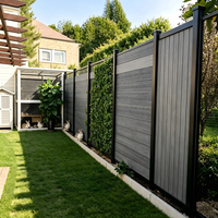Panneaux de clôture en vinyle 3D marron durables, conçus pour les murs de protection, complémentaires aux panneaux Palisade pour plus de robustesse et d'esthétique