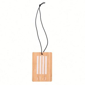 Etiqueta de Equipaje de Bambú de Lujo Personalizada |   Etiqueta de Amenidades para Huéspedes de Hotel |   Accesorio de Viaje Personalizado de Alta Gama - Product Image 3