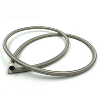 Selang Ptfe Bergelombang 1/8'' Diameter Dalam, Selang Ptfe Ekstensibel Bergelombang, Pipa Ptfe Berjalin Baja Tahan Karat