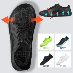 Thin Flat Outsole Footwear Barefoot Women Men Breathable Non-Slip Athletic Wide Toe Barefoot Gym Cross Trail Shoes