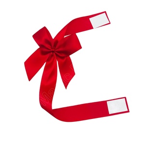 E-Magic 196 couleurs, nœud personnalisé rouge pour emballage <span class=keywords><strong>cadeau</strong></span>, nœud en <span class=keywords><strong>ruban</strong></span> de satin polyester pré-noué <span class=keywords><strong>avec</strong></span> <span class=keywords><strong>ruban</strong></span> adhésif - Product Image 2