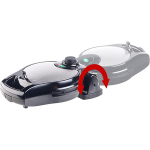 4 lát xoay vòng Belgian Điện <span class=keywords><strong>Waffle</strong></span> <span class=keywords><strong>maker</strong></span> thép không gỉ đảo ngược <span class=keywords><strong>Waffle</strong></span> sắt với điều khiển nhiệt độ tự động - Product Image 3