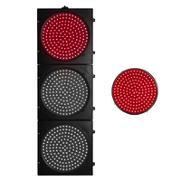 Feux de signalisation LED circulaires pour véhicules de 300 mm, à haute efficacité énergétique, résistants aux chocs, pour les croisements urbains