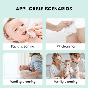 Lingettes pour bébé en bambou biodégradables OEM à succès, 72 pièces, écologiques, à base de plantes, douces, non tissées, pour peaux sensibles, soins pour bébé et maman - Product Image 4