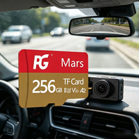 Carte mémoire TF à large plage de températures, 16 Go à 256 Go, carte de stockage à lecture et écriture rapides pour équipement monté sur véhicule