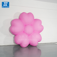 Nouveau design coloré publicité fleur gonflable parc décor fleur artificielle modèle décoration de mariage