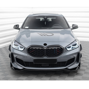 Kit Carrozzeria Auto in ABS Nero Lucido, Labbro Paraurti Anteriore per <span class=keywords><strong>BMW</strong></span> <span class=keywords><strong>Serie</strong></span> <span class=keywords><strong>1</strong></span> <span class=keywords><strong>F40</strong></span> 2019-2024 - Product Image 4
