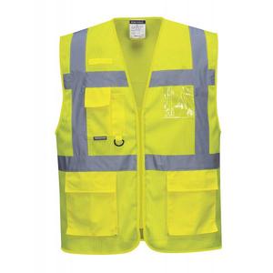 PORTWEST - C376YERXS Athens Meshair Executive gilet jaune-EAN 5036108303403 HI-VIS WORKWEAR - Product Image 1