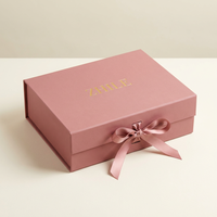 Boîte à accessoires capillaires magnétiques personnalisée, boîte en carton pliable de luxe, emballage cadeau romantique, boîte à pinces à cheveux haut de gamme avec logo