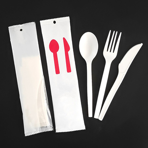 Số lượng lớn Heavy Duty cấp thực phẩm rõ ràng màu trắng 7 inch 17cm tinh bột ngô dùng một lần PP nhựa dĩa - Product Image 4