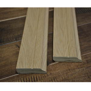 Rodapié de madera de roble <span class=keywords><strong>blanco</strong></span> Chapado en madera real, rodapié de madera real de ingeniería a precio de fábrica, muy <span class=keywords><strong>barato</strong></span> - Product Image 5