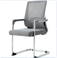 Vente en gros pas cher prix bonne qualité chaise de formation accoudoir bureau bibliothèque chaise d'hôpital fixe base chromée chaise pas cher