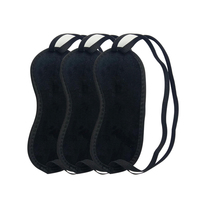 Masque de sommeil occultant en néoprène blanc, personnalisable par sublimation, en velours doux, avec support de refroidissement, prêt à l'emploi