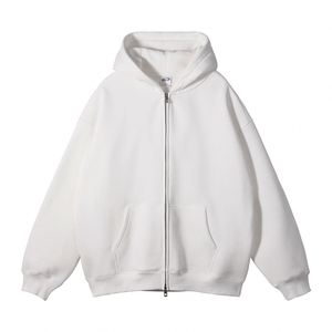 Yingling 3D Puff Zip up Hoodie 350G Custom Men Puff Print Hoodie Cotton Fleece Oversized Zipup Hoodies - Product Image 3