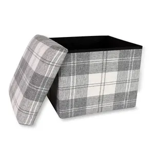 Storage Ottoman Cube Folding Ottomans with Foot Rest Stool Seat Foldable Storage Boxes Square Toy ottoman stool storage