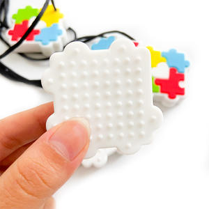 Collier de dentition souple en silicone sans BPA, forme puzzle, pour bébé - Vente chaude - Product Image 6