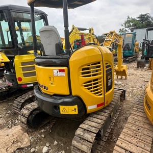 Miniexcavadora Komatsu PC20 de 2 Toneladas, Excavadora de Orugas Mini Usada, Modelo PC18 para Construcción y Agricultura - Product Image 2