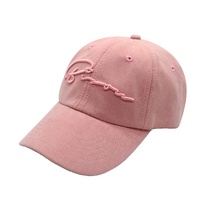 Casquette de baseball personnalisée en usine de Chine en laine d'imitation cuir, chapeau de papa personnalisé à motif de broderie 3D