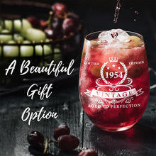 <span class=keywords><strong>Tasse</strong></span> transparente en verre à vin rouge personnalisée en gros avec lettrage humoristique pour cadeau de retraite d'amitié d'anniversaire - Product Image 5