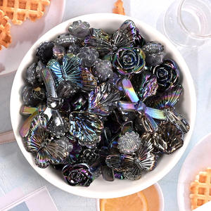 Perlas Acrílicas Mixtas, Corazones, Flores, Lazos, Mariposas, Adornos Planos, Cuentas, Materiales para Manualidades y Decoración de Bodas - Product Image 5