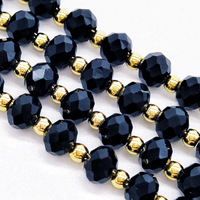 Chapelet en cristal en acier inoxydable Calice Croix Chapelet Collier Chapelet catholique étanche et préservant la couleur