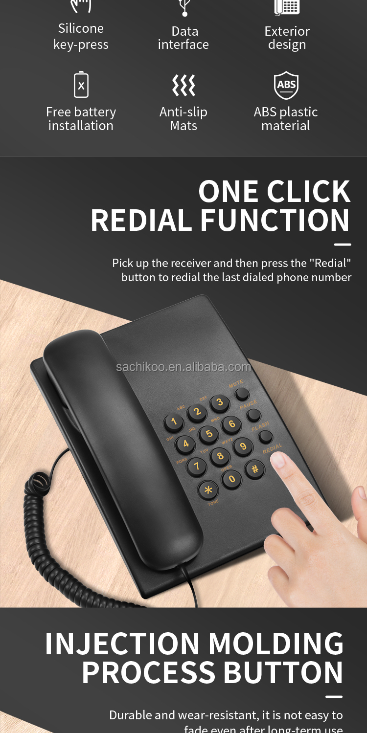 Telefono Fisso Maxcom KXT 481 SOS con Tasti Grandi e Funzione SOS
